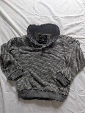 Mayoral Gray Textured Turtleneck Sweater Size 5-6